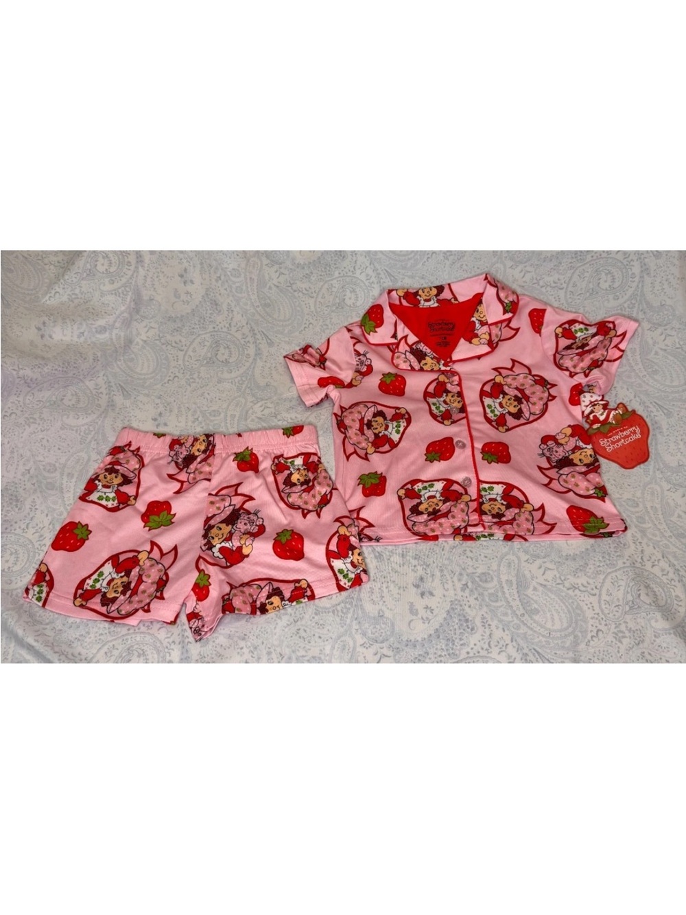 Strawberry Shortcake Pink Pajama Set - Short Sleeve & Shorts